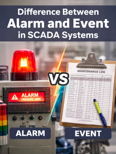 Difference Between Alarm and Event in SCADA Systems
