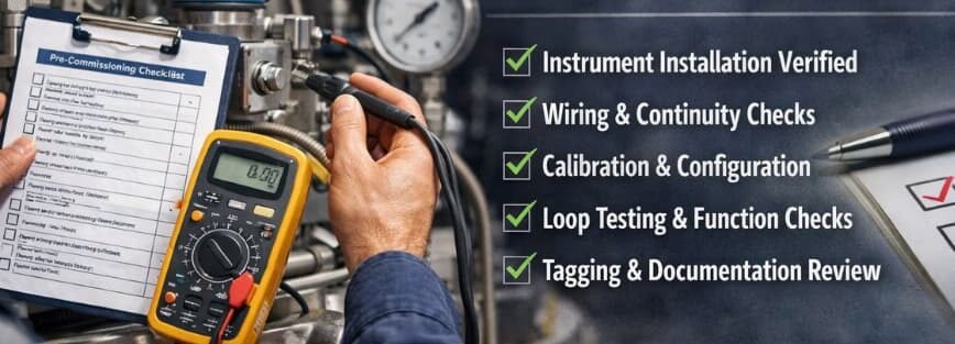 Pre Commissioning Checklist for Instrumentation