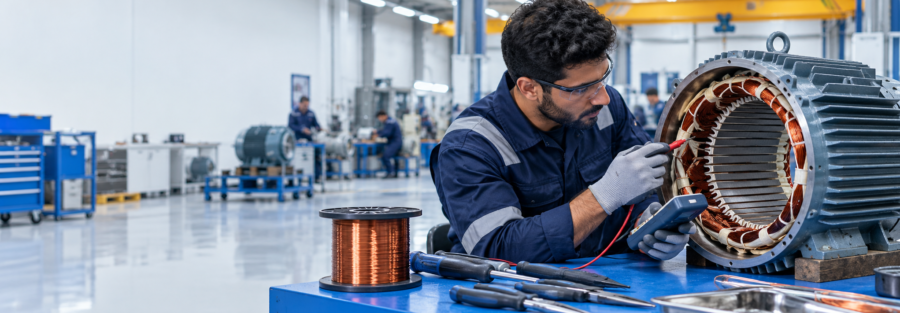 electric motor rewinding Saudi Arabia